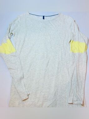 Lululemon Wome’s Devotion Long Sleeve Tshirt Gray And Yellow Size L Athleisure